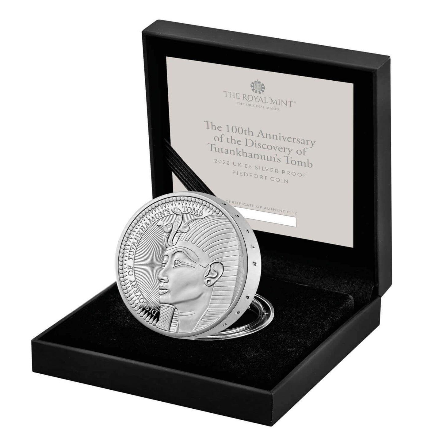 2022 The 100th Anniversary of The Discovery of Tutankhamun Tomb Silver Proof Piedfort Coin in Royal Mint Original Pack image 3