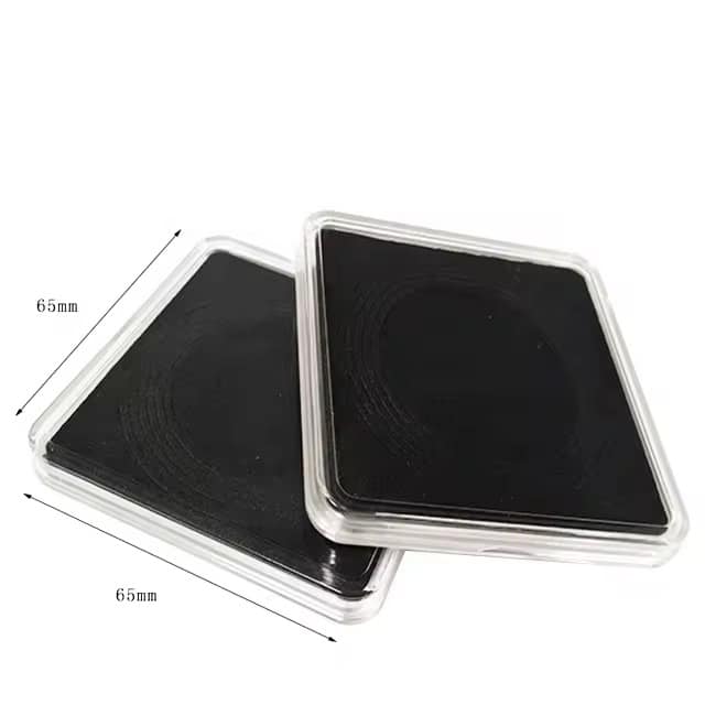NUMISMATE - 10 Pieces 60mm Premium Acrylic Coin Capsules with Black Eva Foam Gasket and 4 Sizes (23/34/44/55 mm) Coins Holder for Collectors image 3