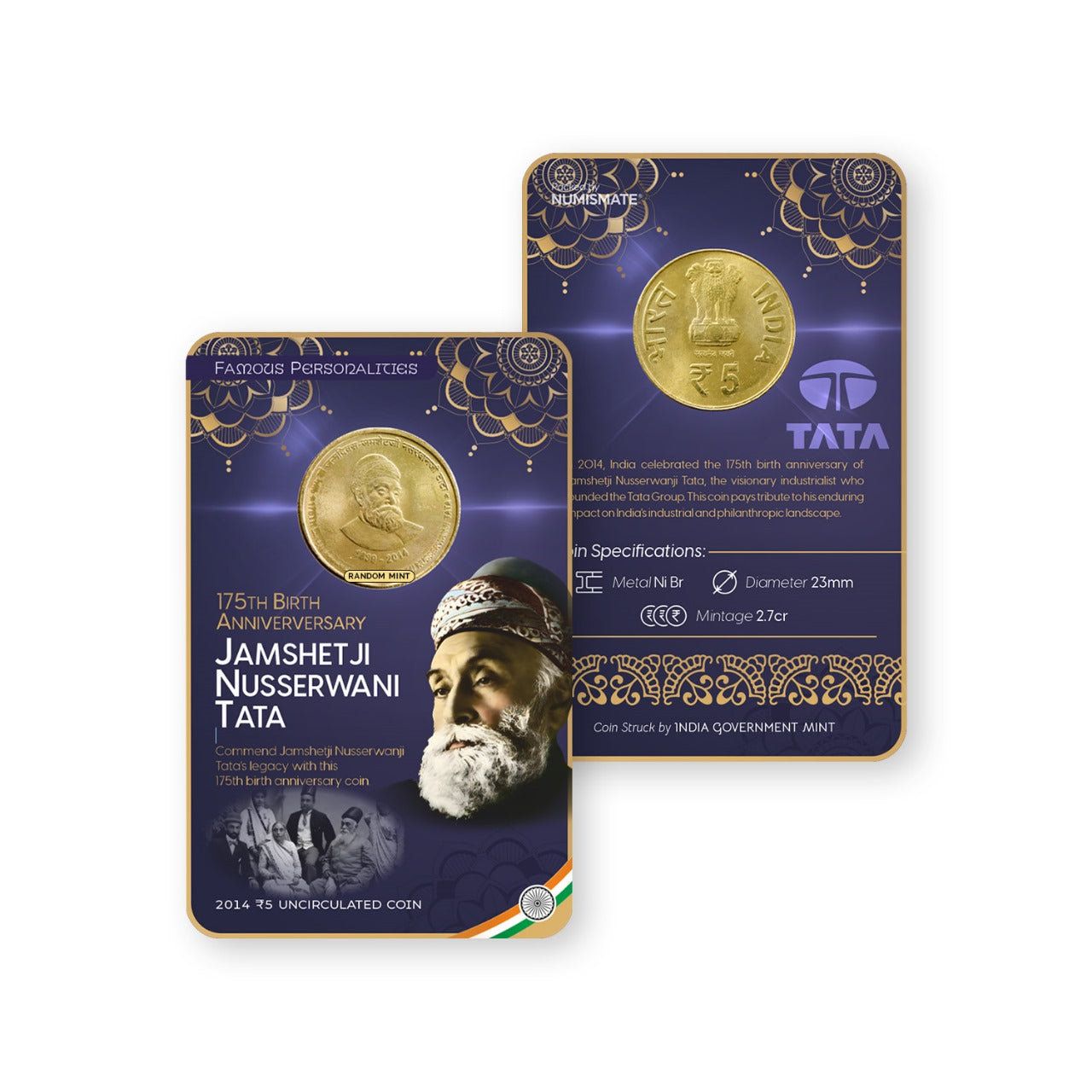 ₹5 Commemorative Coin Cards Set (Batch-1) image 7