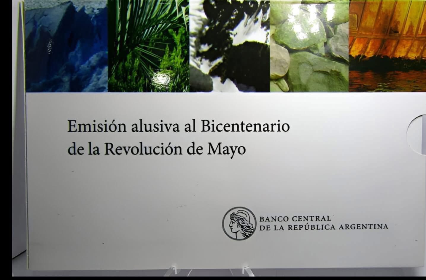 2010 Argentina – 5 x $1 - Bicentennial of the May Revolution – Blister Coin Set