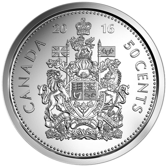 2016 Canada - 50-Cent Circulation Coin Roll
