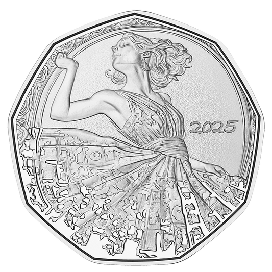 2025 - New Year ‘Dance Yourself Free’ Silver Coin in Original Mint Pack image 1