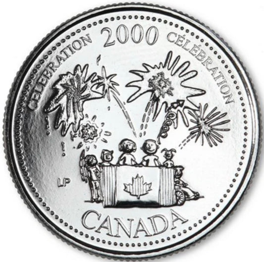 2000 Canada - 25 Cents - Millennium Quarters Series - Celebration