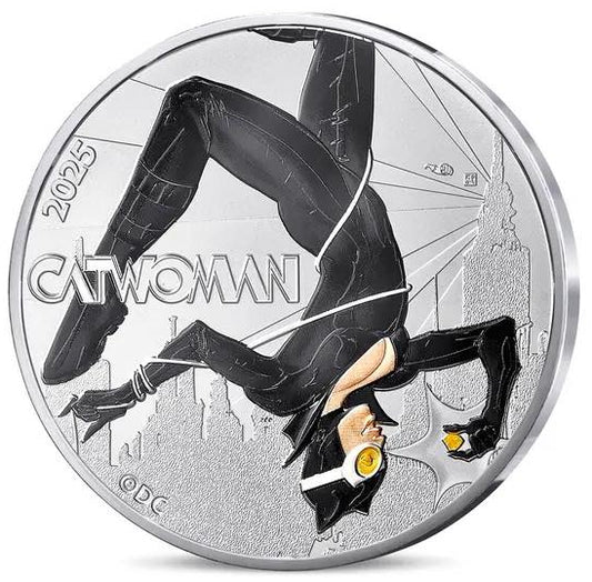 2025 France - DC Comics Series - Catwoman 90 Years Color Coin in Original Paris Mint Pack image 0