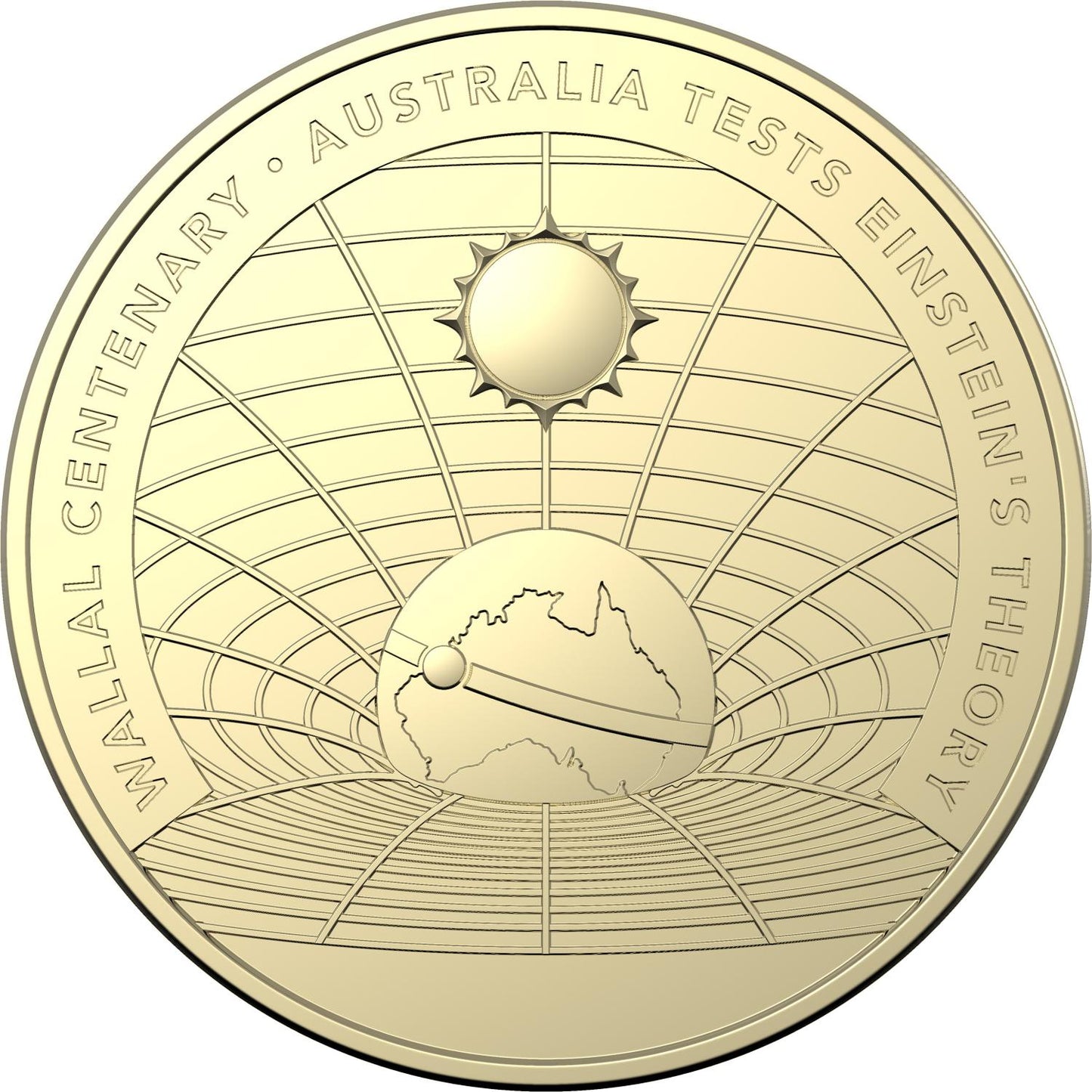 2022 - Wallal Centenary – Testing EINSTEIN’s Theory Commemorative Coin in Original Royal Australian Mint Pack image 2