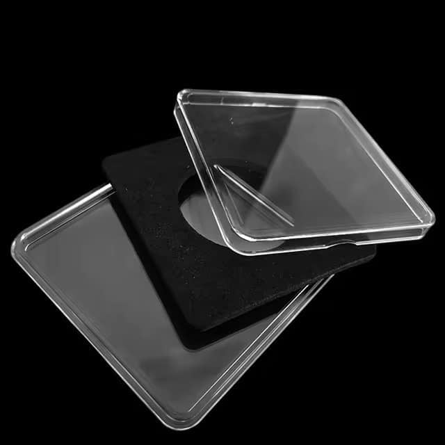 NUMISMATE - 12 Pieces 40mm Premium Acrylic Coin Capsules with Black Eva Foam Gasket and 5 Sizes (15/19/23/27/34 mm) Coins Holder for Collectors image 4