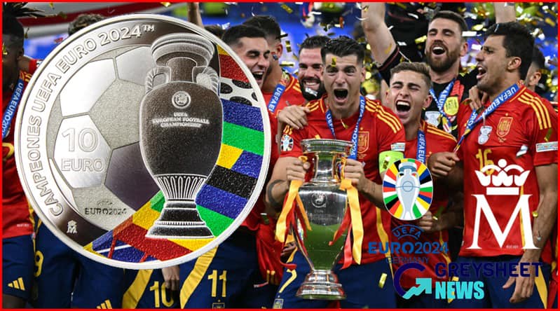 2024 UEFA Champions Commemorative Silver Coin in Original Mint Pack image 2