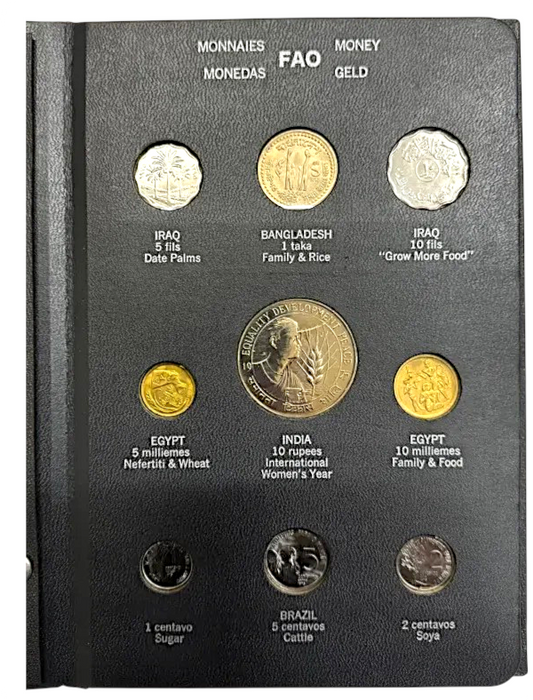 1974–1975 - FAO Coin Album – 38 Coins + 4 Stamps