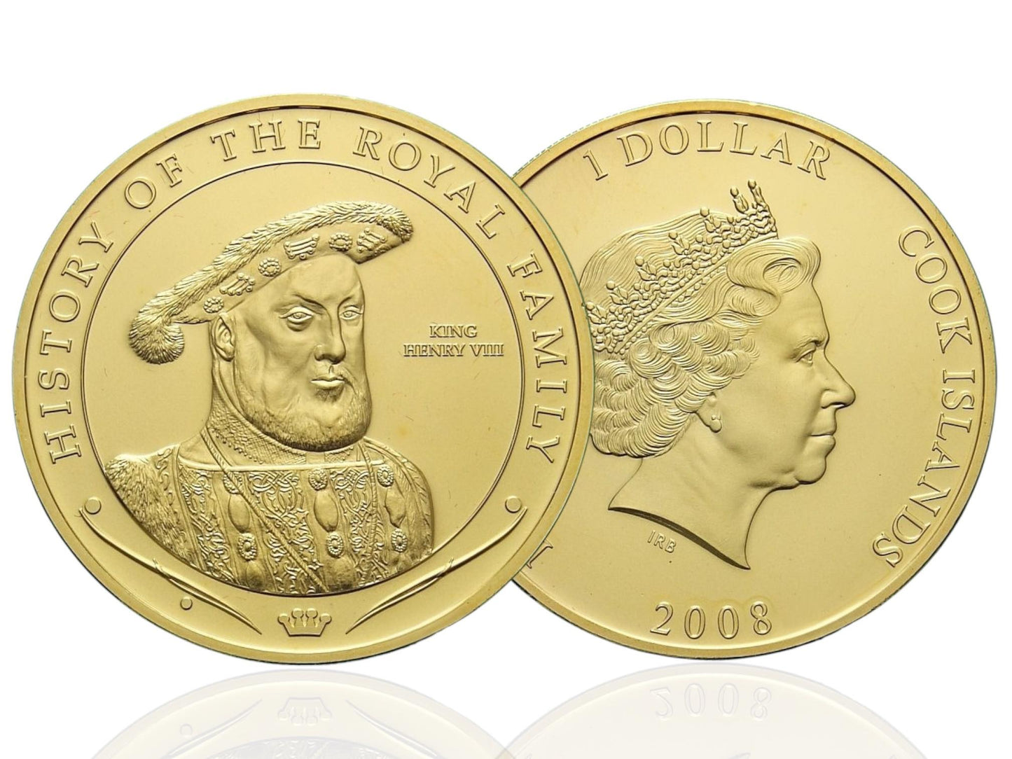2008 Cook Islands – 1 Dollar - King Henry VIII – History of the Royal Family
