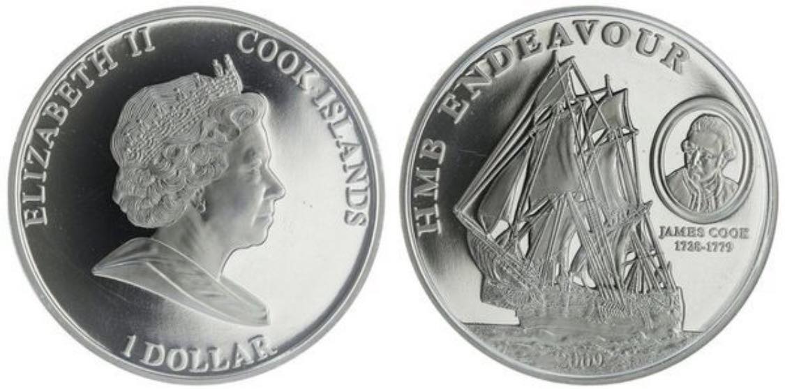 2009 UK - 50 Pence - HMB Endeavour – Captain James Cook
