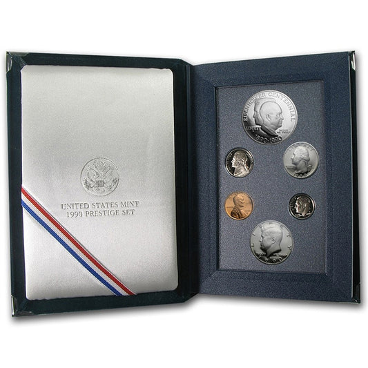 1990 U.S. Prestige Proof Set – Eisenhower Centennial Silver