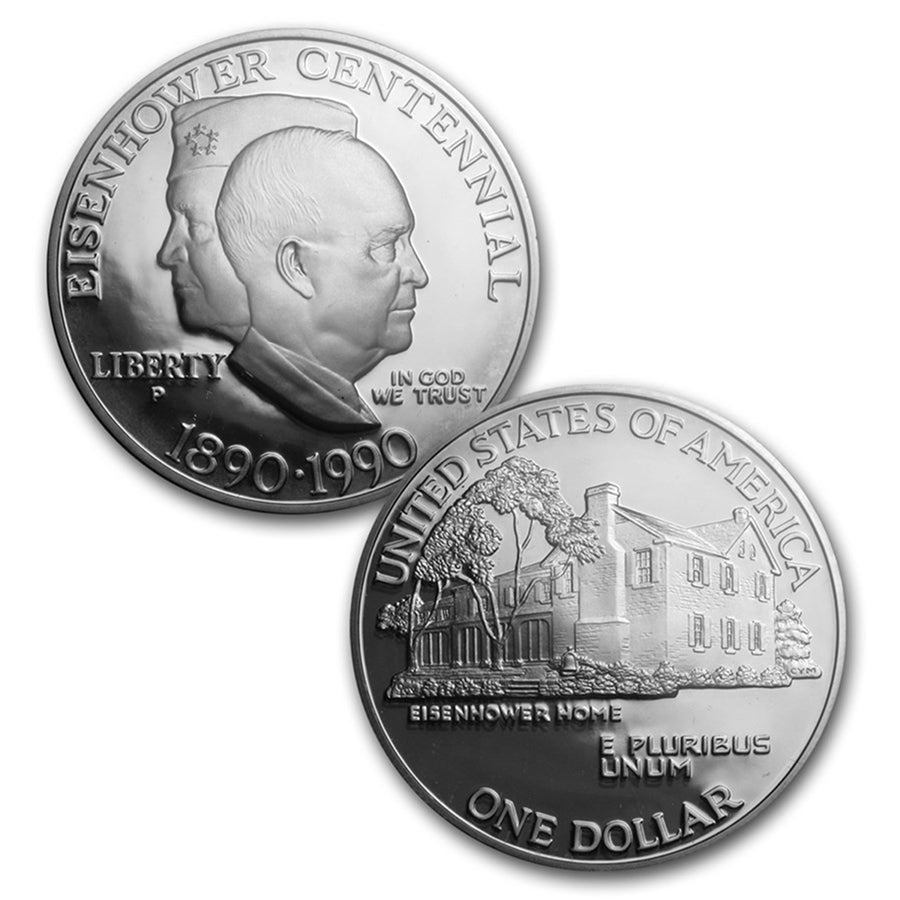 1990 U.S. Prestige Proof Set – Eisenhower Centennial Silver