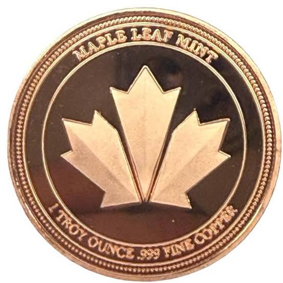 Canada - 1 Troy Oz - Elk – Canadian Heritage Series Copper Round