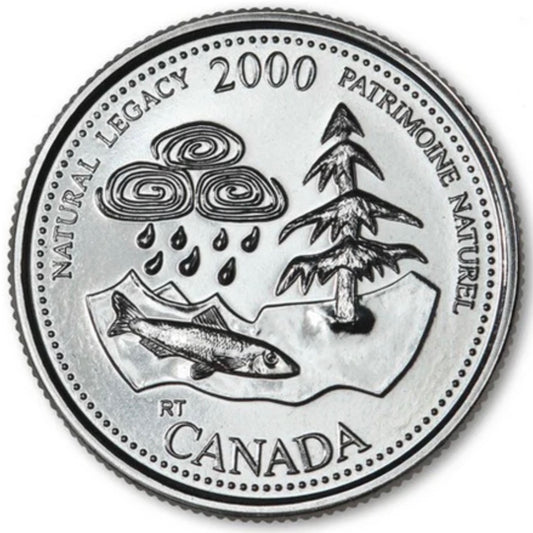 2000 Canada - 25 Cents - Millennium Quarters Series - Natural Legacy
