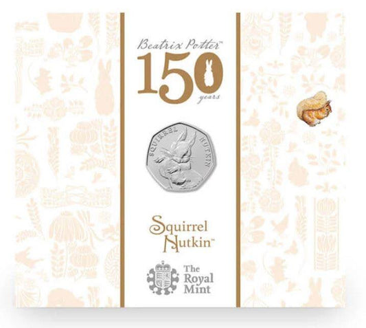 2016 United Kingdom – 50 Pence (Set of 5) - Beatrix Potter 150th Anniversary – Complete 5 Coin Set