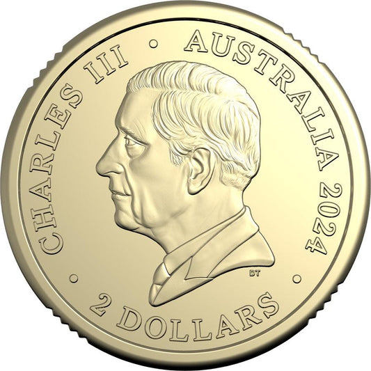 2024 Australia – 2 Dollar – War Animals Purple Poppy