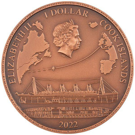 2022 Cook Islands - Titanic (Copper)