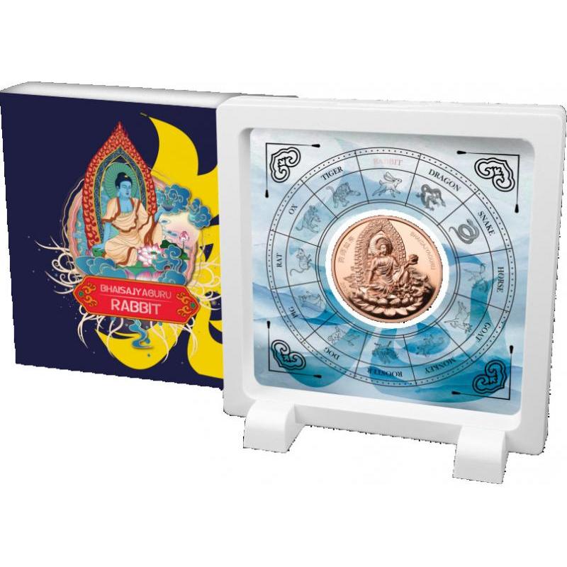 Bhaisagyaguru: Healing Buddha Piedfort Commemorative Coin with Original Mint Pack image 4
