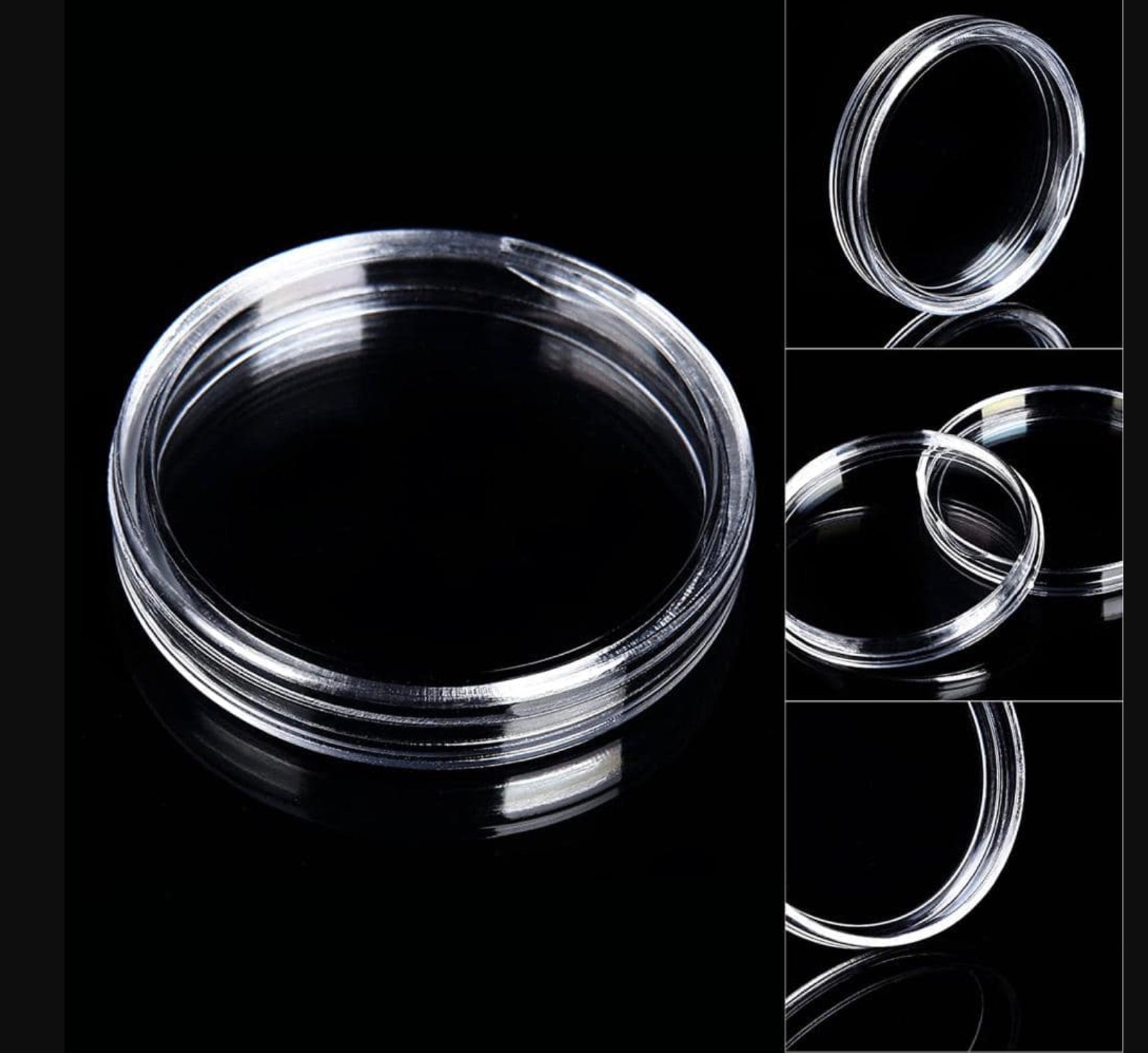 NUMISMATE 100 Pieces 30mm Premium Coin Capsules with Black Foam Gasket and Plastic Storage Organizer Box for Coin Collection Supplies, and 5 Sizes (17/20/25/27/30mm) Coins Holder for Collectors image 1