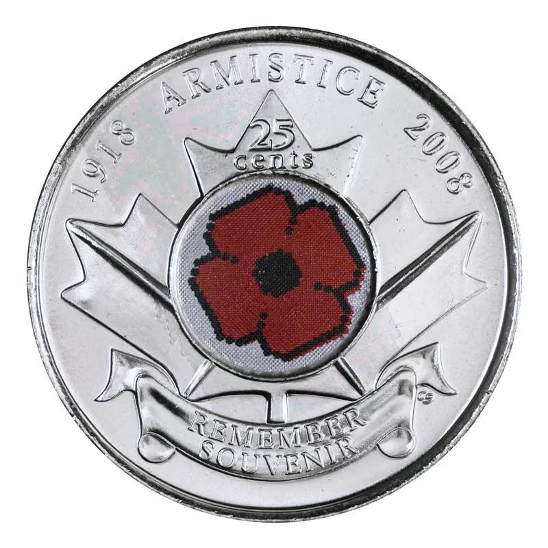2008 Canada - Armistice Day – Poppy Maple Leaf