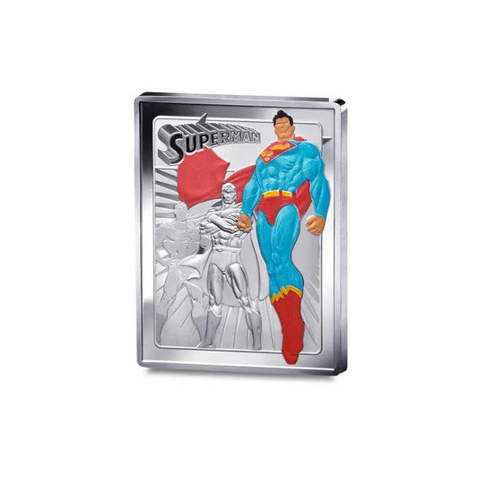 2025 France - DC Comics Series - Superman 90 Years Rectangular Color Coin in Original Paris Mint Pack image 0