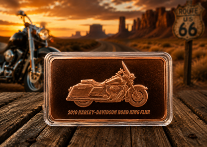 1 Troy Ounce .999 Fine Harley-Davidson Copper Bullion Bar