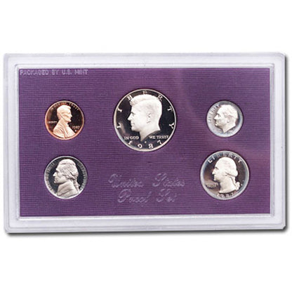 1987 USA - 5 Coins Mint Proof Set