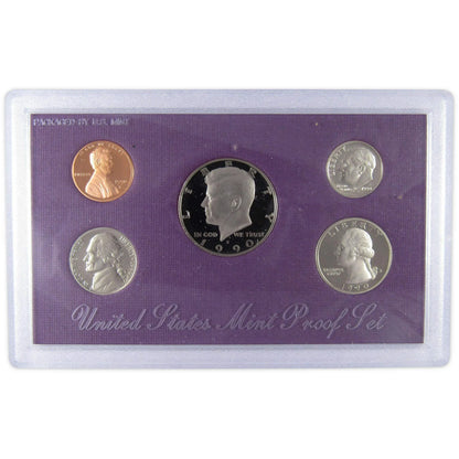 1990 USA - 5 Coins Mint Proof Set