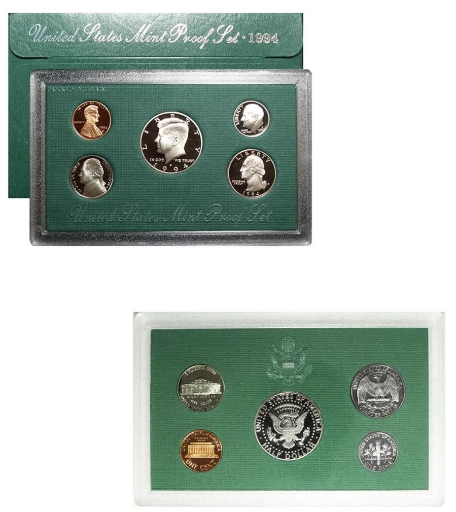 1994 USA - 5 Coins Mint Proof Set