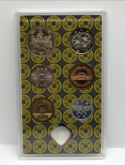 2008 Japan - 1 Yen to 500 Yen - 19th Tokyo International Coin Convention (TICC) Set