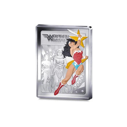 2025 France - DC Comics Series - Wonder Woman 90 Years Rectangular Color Coin in Original Paris Mint Pack image 0