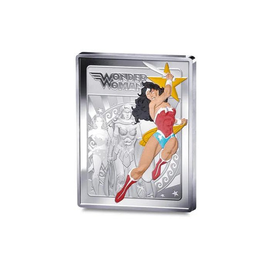 2025 France - DC Comics Series - Wonder Woman 90 Years Rectangular Color Coin in Original Paris Mint Pack image 0