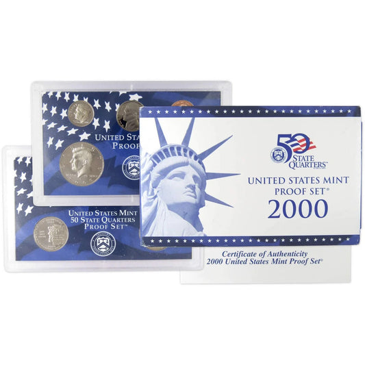 2000 USA - 10 Coins Mint Proof Set with COA