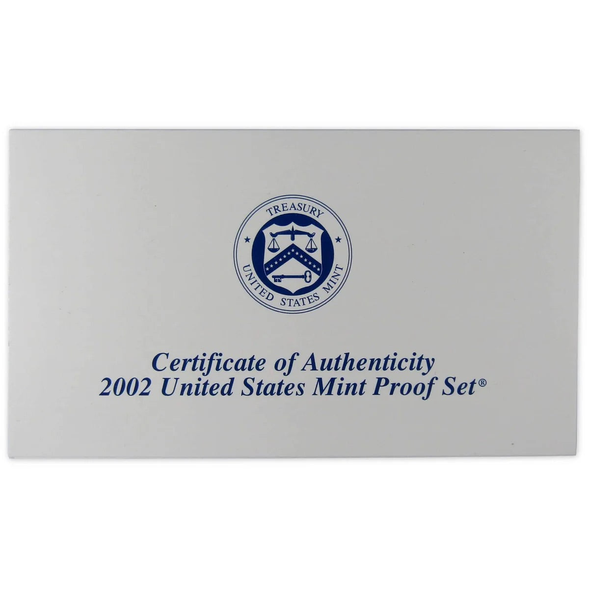 2002 USA - 10 Coins Mint Proof Set with COA