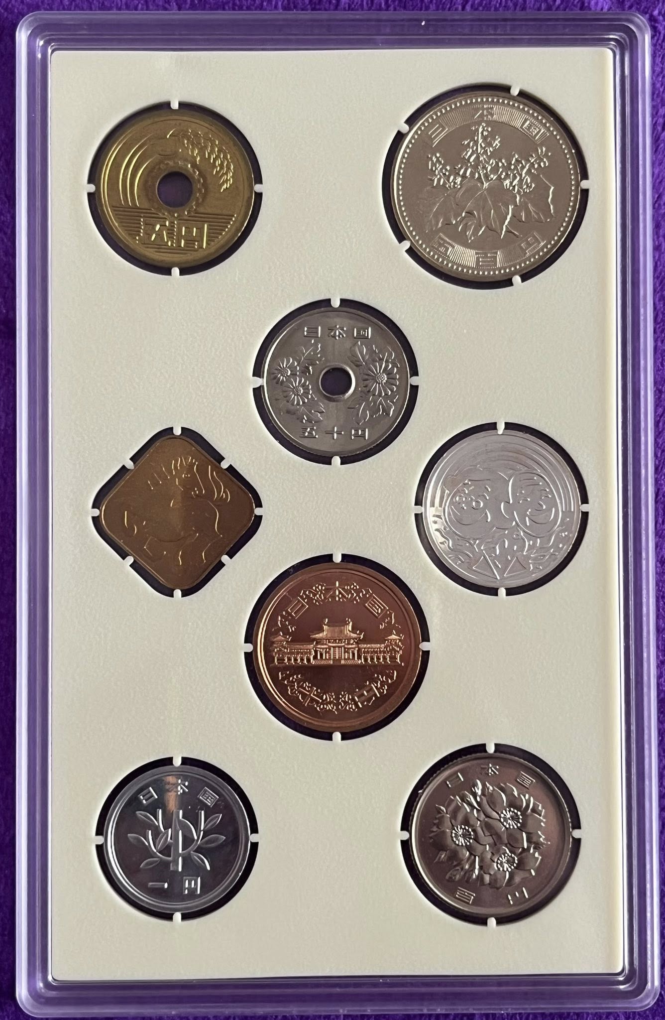 2002 Japan - 1 Yen to 500 Yen - Respect For The Aged Day