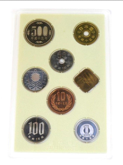 2003 Japan - 1 Yen to 500 Yen - Respect For The Aged Day