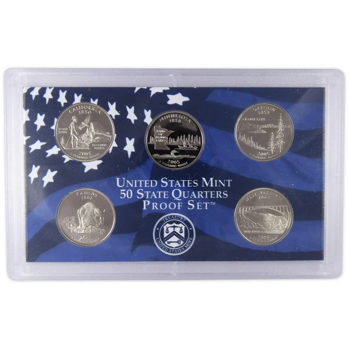 2005 USA - 11 Coins Mint Proof Set with COA