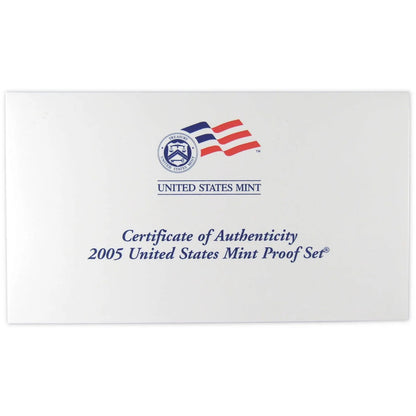 2005 USA - 11 Coins Mint Proof Set with COA