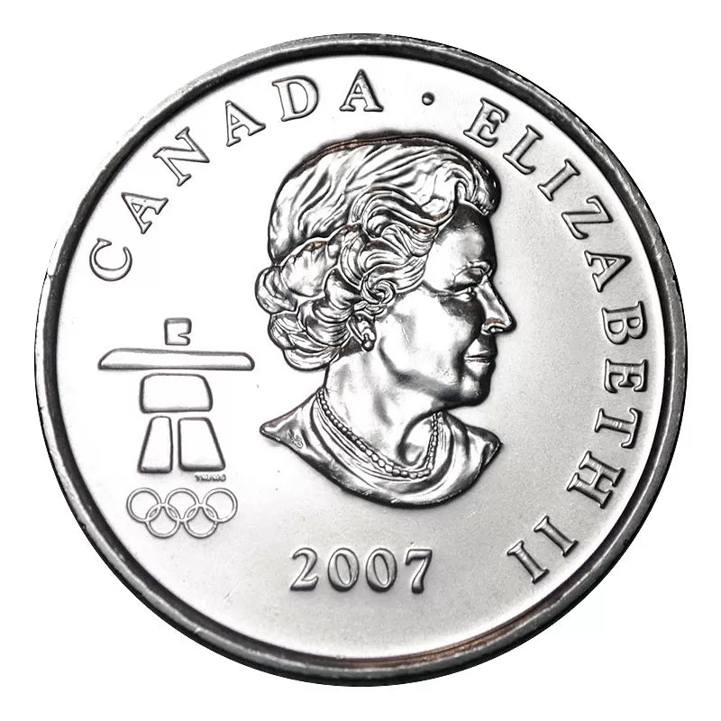 2007 Canada - 25 Cents - Vancouver 2010 Winter Olympics - Alpine Skiing