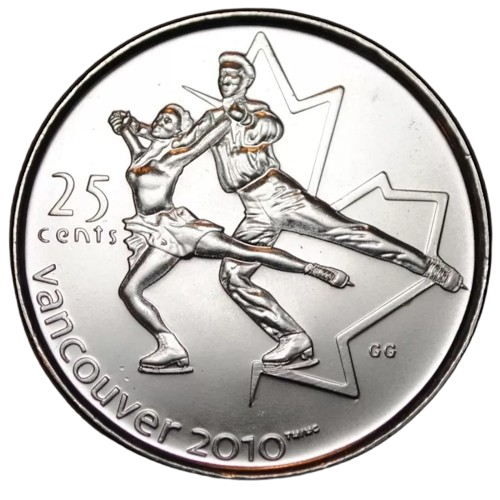 2008 Canada - 25 Cents - Vancouver 2010 Winter Olympics - Figure Skating