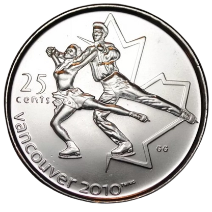 2008 Canada - 25 Cents - Vancouver 2010 Winter Olympics - Figure Skating