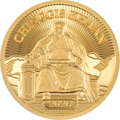 2026 Mongolia - 1000 Togrog - Chinggis Khaan – 0.5 g Gold Coin