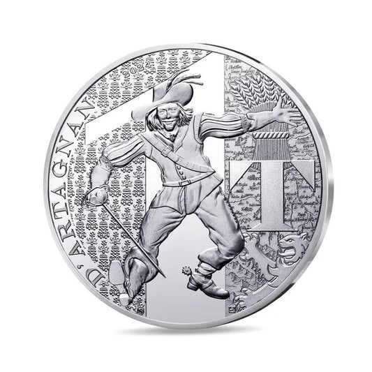 D’ARTAGNAN - The Three Musketeers - Silver Commemorative Coin in Original Mint Pack image 1