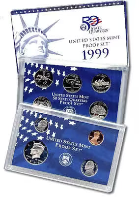 1999 USA - 9 Coins Mint Proof Set