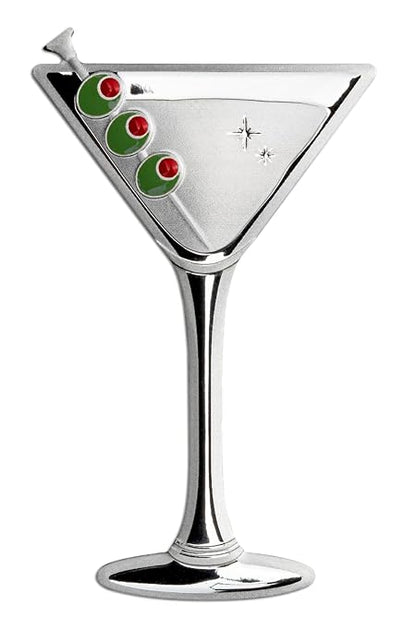 2023 Samoa - MARTINI Cocktail Silver Proof Coin in Original Mint Pack image 1