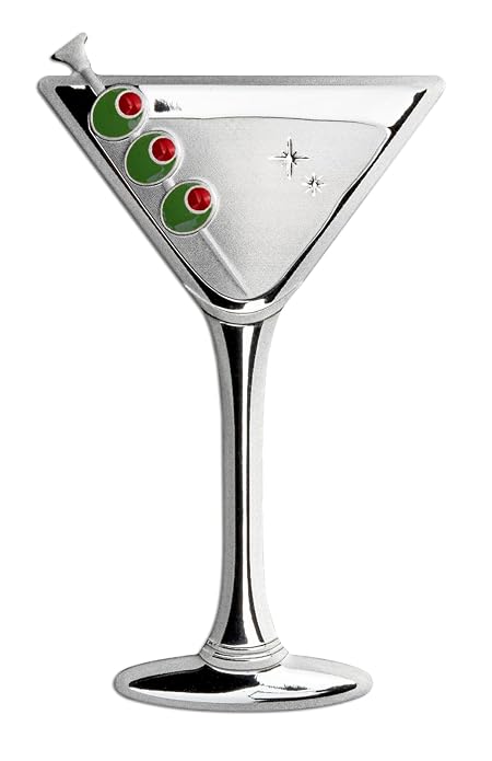 2023 Samoa - MARTINI Cocktail Silver Proof Coin in Original Mint Pack image 1