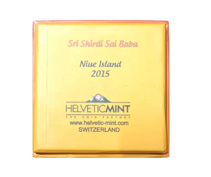 2015 Niue - Shirdi Sai Baba 1 Oz Silver Coin in Original Mint Pack image 2