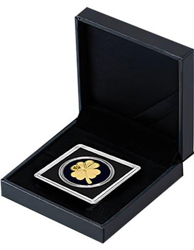 Chad - 2023 Clover Leaf Shaped Commemorative Gold Coin in Original Mint Pack image 1
