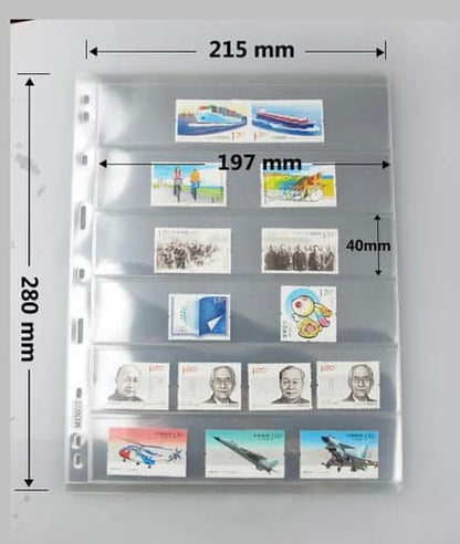 Transparent Sheets To Store Currency Notes and Stamps - 6 Grid image 0
