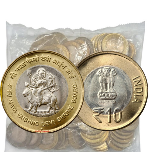 Rs. 10 Mata Vaishno Devi 100 Coin RBI Mumbai Mint Pack image 1